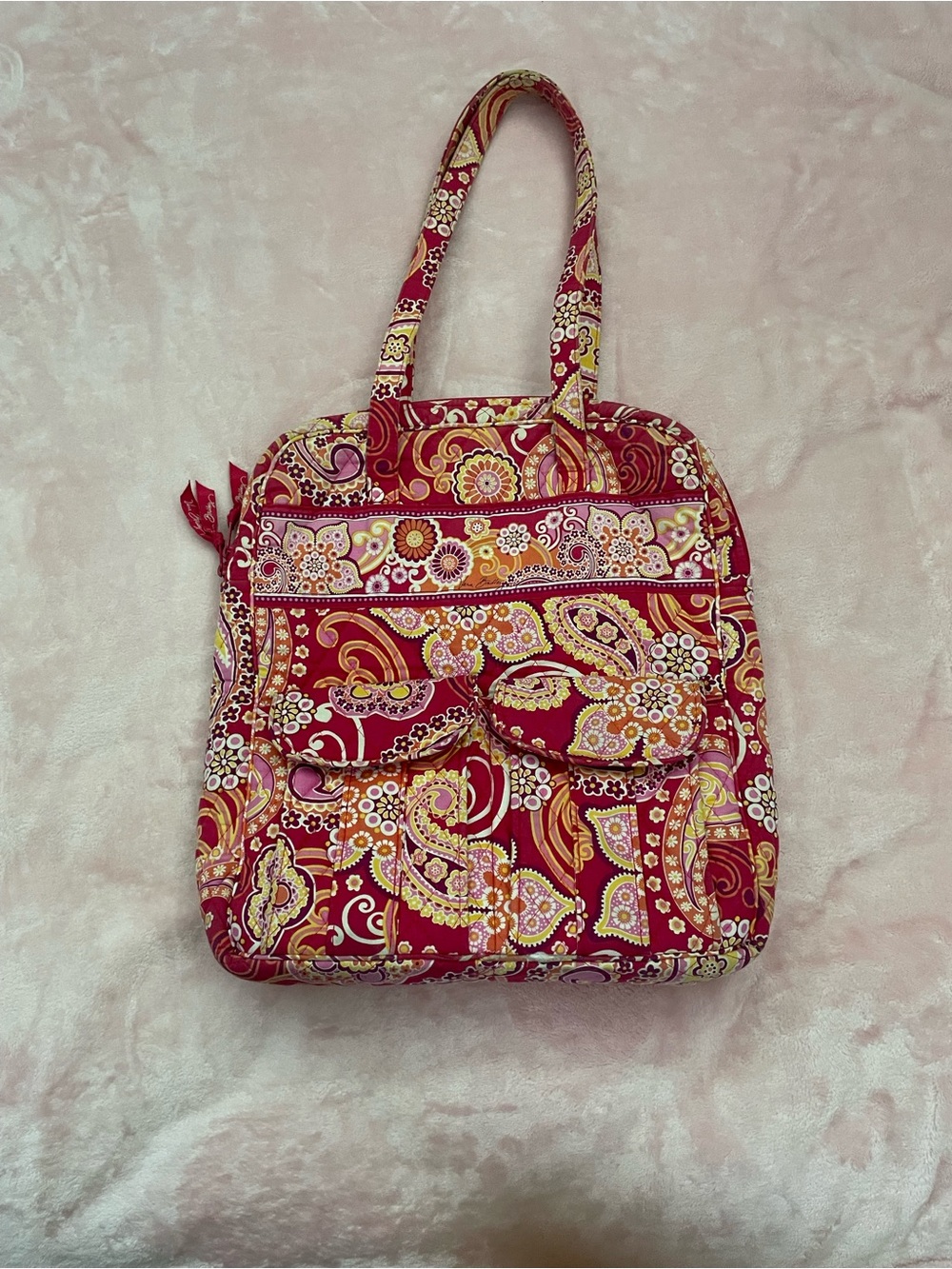 Vera Bradley pink handbag/ laptop bag